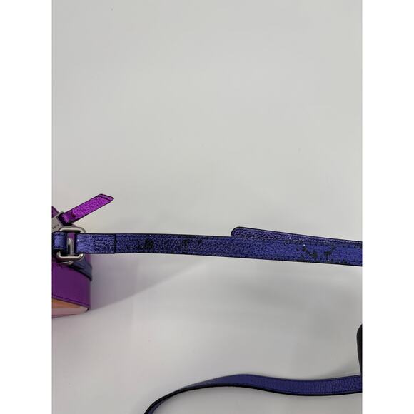 B37 Kurt Geiger Kensington Rainbow Crossbody Shoulder Camera Bag Pebble Leather - Picture 6 of 12